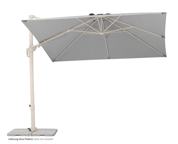 Parasol Brumisateur Parasol Déporté, Parasol De Jardin Schneider Rhodos Grande 300 X 400 Cm Rectangulaire Nature - Luxembourg Parasol Deporte